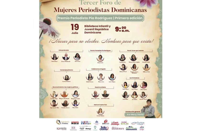 Tercer Foro de Mujeres Periodistas Dominicanas, datos de esperanza