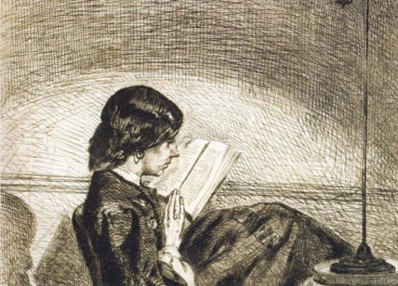 Mujer lectora, década de 1920.