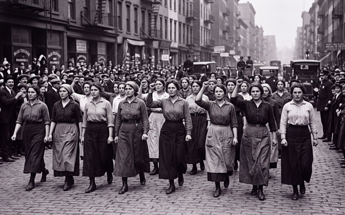 Todo empezó con las manos de las obreras. En 1857, cientos de costureras de la compañía Lower East Side de Nueva York salieron a las calles a exigir lo mínimo: jornadas de 10 horas —trabajaban más de 12—, salarios dignos y condiciones que no las mataran.