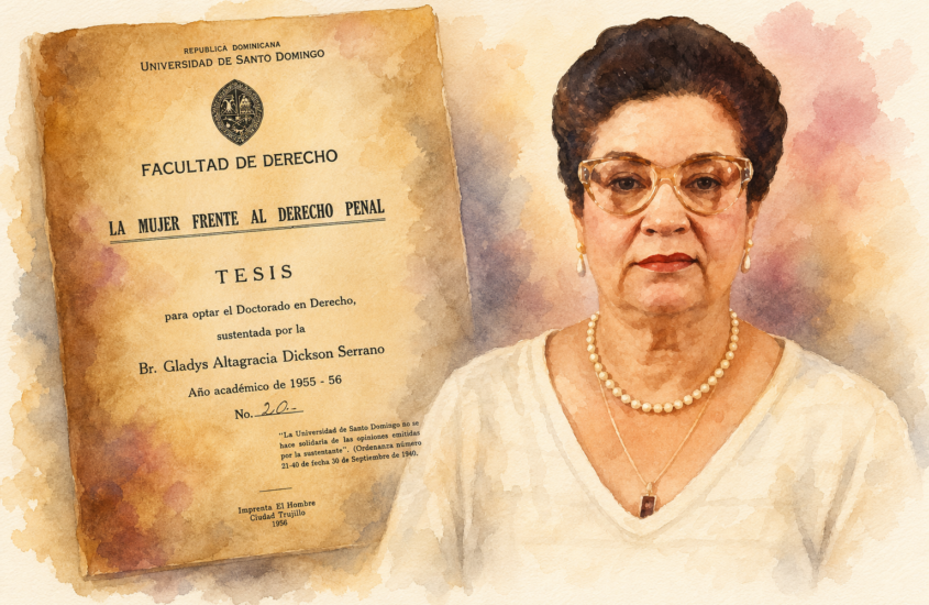 Gladys Dickson Serrano: la jurista que irrumpió en un mundo de hombres y fundó el notariado dominicano