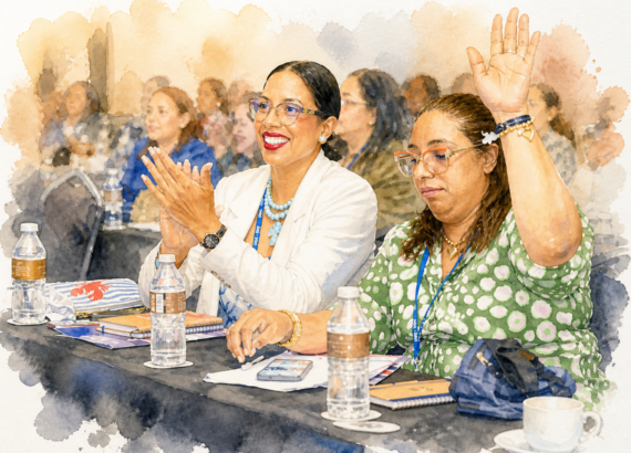 Mujeres políticas participantes en la Semana de la Paridad.