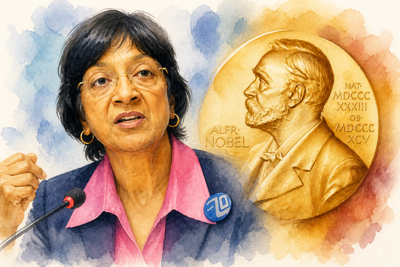 El Comité Nobel destacó que "la paz requiere justicia" y que en tiempos donde los tribunales internacionales sufren presiones y ataques, la figura de Navi Pillay encarna el valor moral necesario para exigir cuentas a los gobiernos y proteger a las poblaciones más vulnerables.